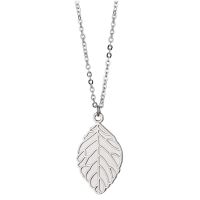 Sublimation Blank Metal Leaf Shape Necklace