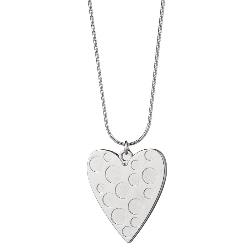 Sublimation Blank Metal Heart Shape Necklace