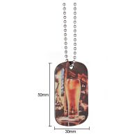 Sublimation blanks Double sided Stainless Steel Dog Tag