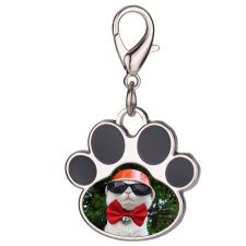 Sublimation Blanks Dog Paw Shaped Metal Dog Tag