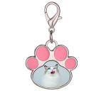 Sublimation Blanks Dog Paw Shaped Pink Metal Dog Tag