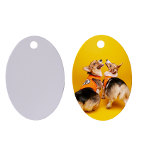 Sublimation Blanks Metal Oval Dog Tag