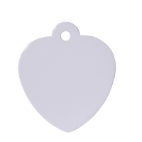 Sublimation Blanks Metal Heart Shape Dog Tag