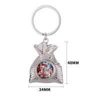 Sublimation Blessing Bag Metal Blank Keychain