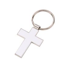 Sublimation Metal Cross Blank Keychain