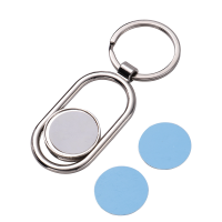 Sublimation Blank Metal Key Holder Movable Core  Keychain