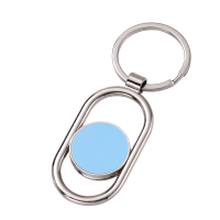 Sublimation Blank Metal Key Holder Movable Core  Keychain