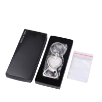 Sulimation Metal Heart Bottle Opener Keychain with Gift Box Packing