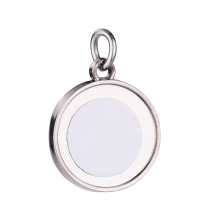 Sublimation Blank Metal Photo Keychains with 3 Round Tag