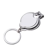 Sublimation Nail Clipper Keychain with Bottle Opener