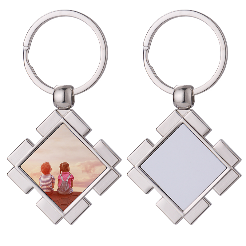 Sublimation Square Puzzle Shape Metal Keychain