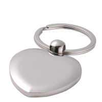 Sublimation Blanks Metal Heart Shape Blank Key Rings Keychain
