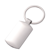 Sublimation Blank  Metal Keychain with Rectangular Printing