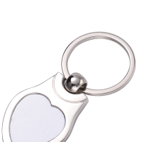 Sublimation Heat Transfer Keychain Blanks Heart-Shaped