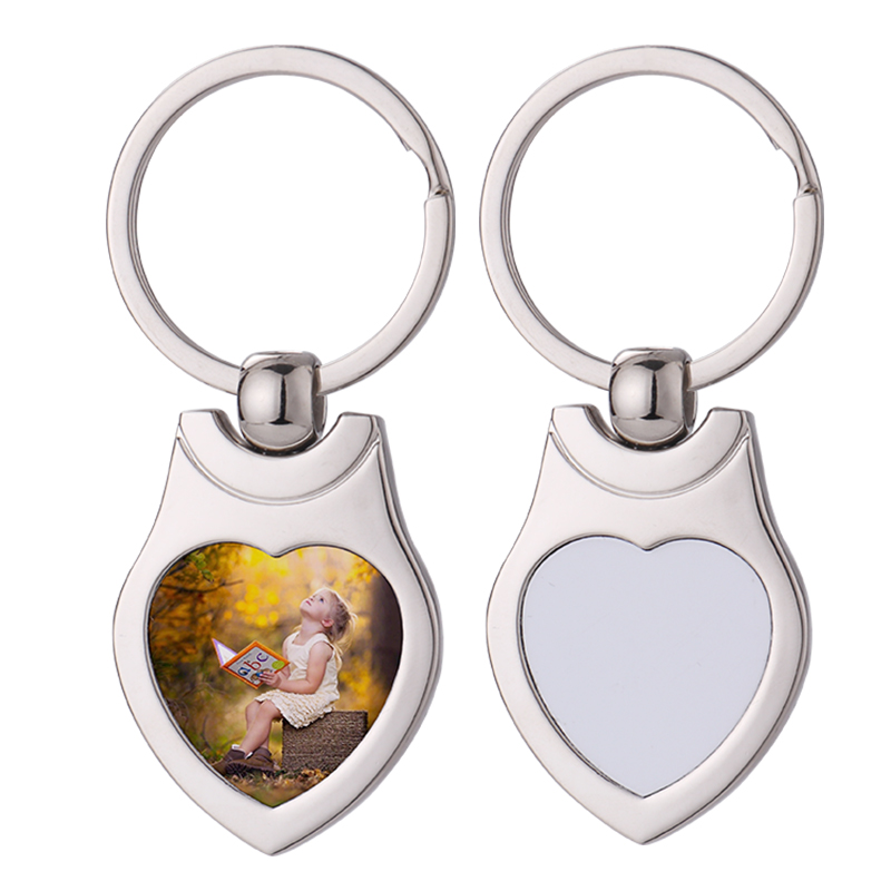 Sublimation Heat Transfer Keychain Blanks Heart-Shaped