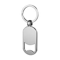 Sublimation Round Bottle Opener Keychain with Keyrings