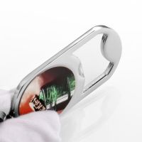 Sublimation Round Bottle Opener Keychain with Keyrings