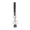 Sublimation Round Shape USB Charging Cable Keychain（black）