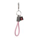 Sublimation Square Tag Plastic Rope USB Keychain(Pink)