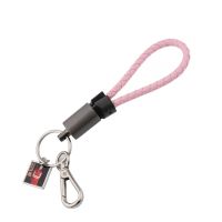 Sublimation Square Tag Plastic Rope USB Keychain(Pink)