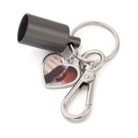 Sublimation Heart Tag Plastic Rope USB Keychain(Brown )