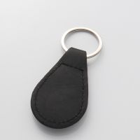 Sublimation Blank Leather Keychain with Round Tag