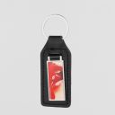 Sublimation Long Rectangle Blank Leather Keychains