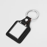 Sublimation Blank Rectangle Tag Leather Keychain