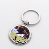 Sublimation Round Shape Single-sided Blank Metal Keychains