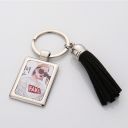 Sublimation Blanks Metal Keychains with Tassel ( rectangle)