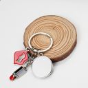 Sublimation Blanks Metal Lipstick Keychains(round tag)