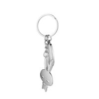 Sublimation Couple Rabbit Metal keychain