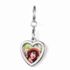 Sublimation Lobster Buckle Heart Photo Keychain