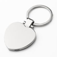 Sublimation Heart-shape Metal Photo Keychain