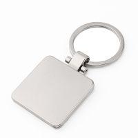 Sublimation Metal Movable photo frame keychain (Square )