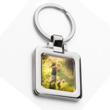 Sublimation Metal Movable photo frame keychain (Square )