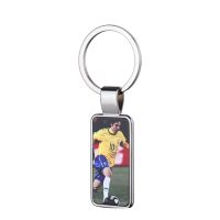 Sublimation Back Football Embossing Three-dimensional Metal Keychain