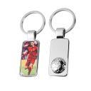 Sublimation Back Football Embossing Three-dimensional Metal Keychain