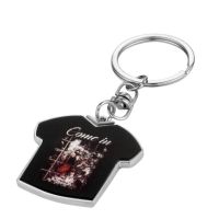 Sublimation Double Side T-shirt Shape Metal Keychains