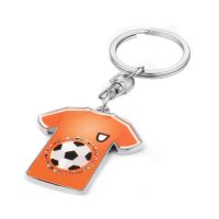 Sublimation Zinc Alloy T-shirt Shape Keychain  for Heat Press