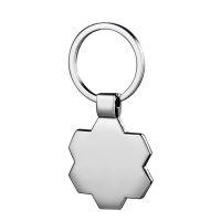 Sublimation Blank Single-sided Flower Shape Metal Keychain