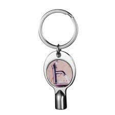 Sublimation Blank Faucet Switch Metal Keychain