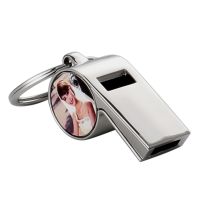 Sublimation Blank Whistle Metal Keychain