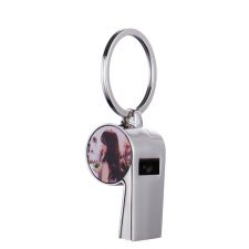 Sublimation Blank Whistle Metal Keychain