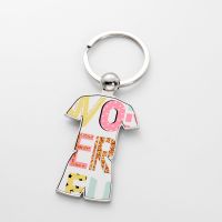 Sublimation Blank Metal Jersey Shape Keychain