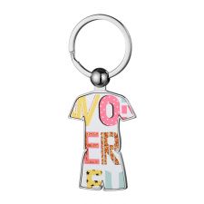 Sublimation Blank Metal Jersey Shape Keychain