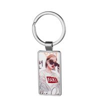 Double-sided Rectangle Sublimation Blank Metal Keychain