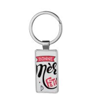 Double-sided Rectangle Sublimation Blank Metal Keychain