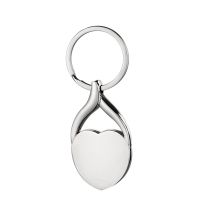 Sublimation Blank Heart Metal Keychain Key Holder For Keys