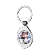 Sublimation Blank One Side Oval Metal Keychain